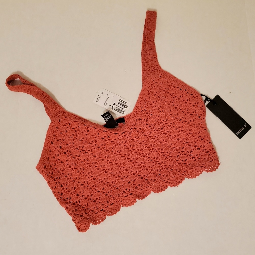 Forever 21 Crochet Crop
